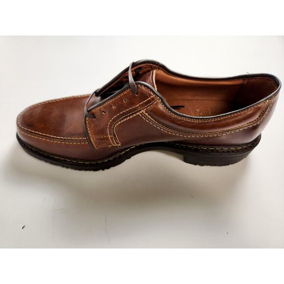 Allen Edmonds Wilbert Men’s 8.5 Brown Leather Split Toe Derby Shoes USA main image 7